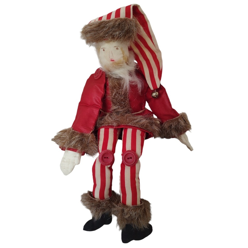 Handmade Santa Shelf‎ Sitter Father Christmas Mantle Decoration Vintage 13 Inch